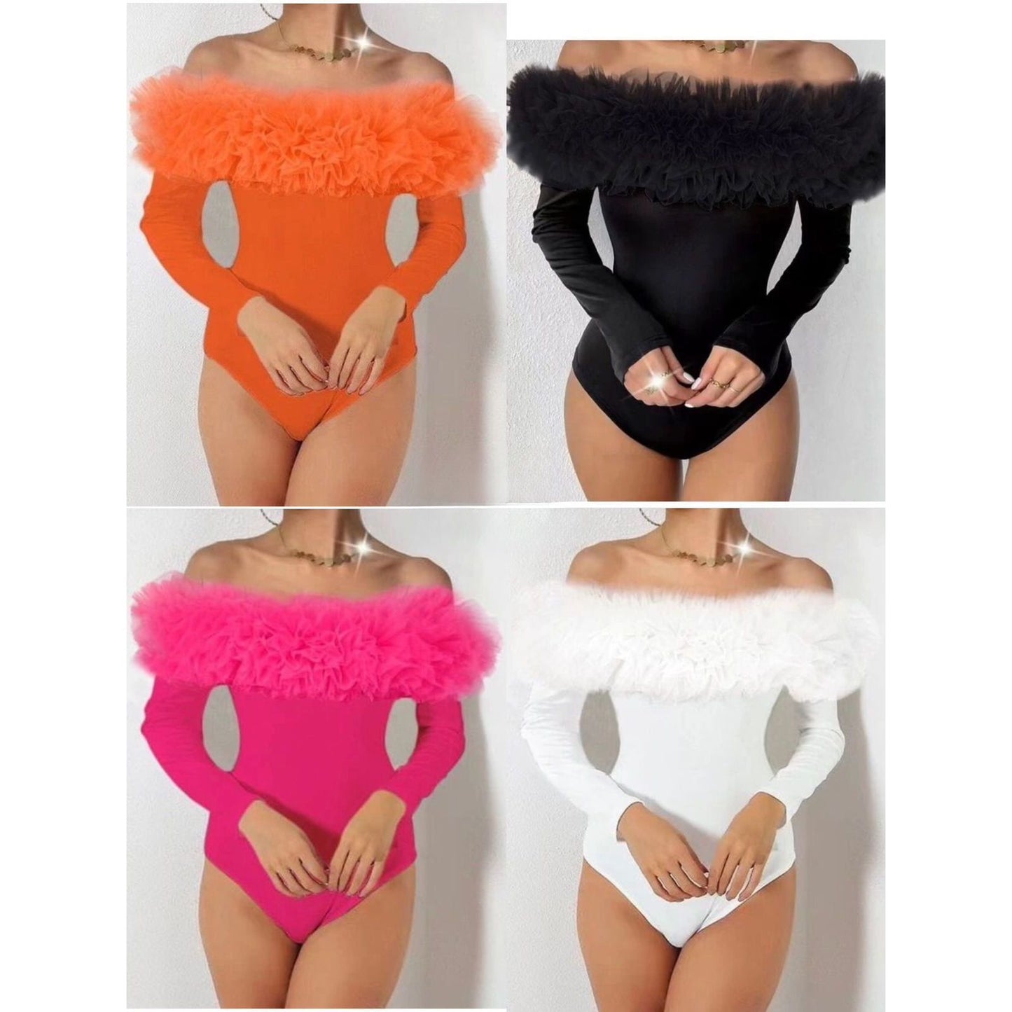 Off Shoulder Longsleeve Bodysuit