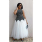 Sleeveless Mermaid Tule Dress.