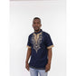 Mens African Vintage Embroidered T-Shirt