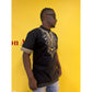 Mens African Vintage Embroidered T-Shirt