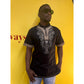 Mens African Vintage Embroidered T-Shirt