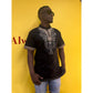Mens African Vintage Embroidered T-Shirt
