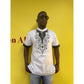 Mens African Vintage Embroidered T-Shirt