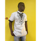 Mens African Vintage Embroidered T-Shirt