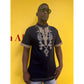 Mens African Vintage Embroidered T-Shirt