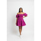 Cold Shoulder Bubble Mini Dress