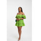 Cold Shoulder Bubble Mini Dress