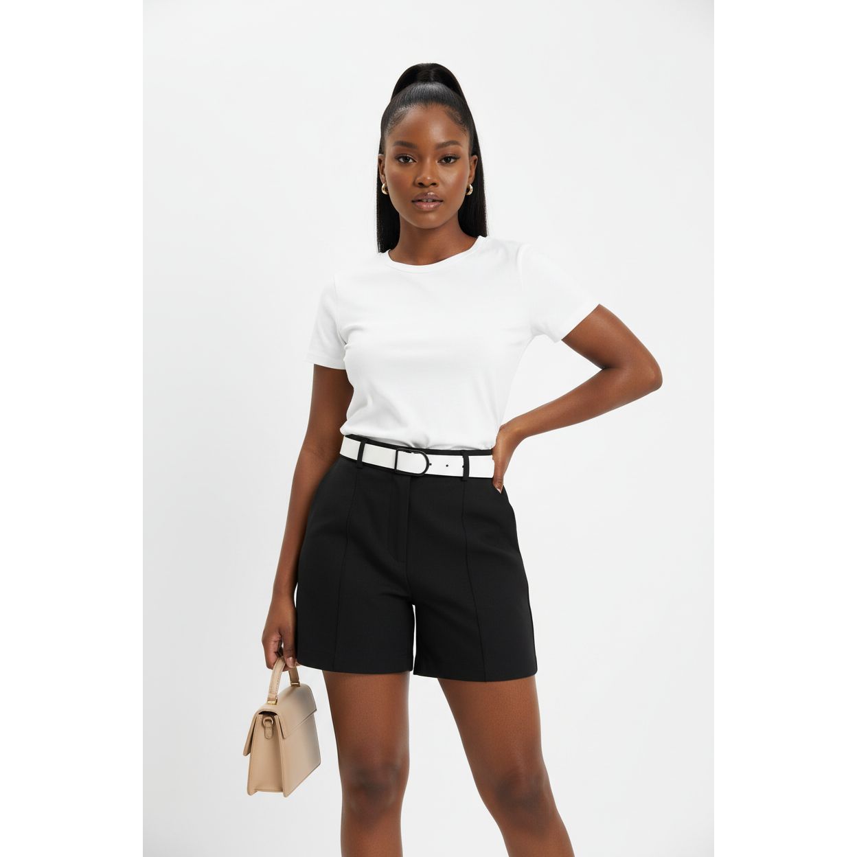 High Waisted Formal Short