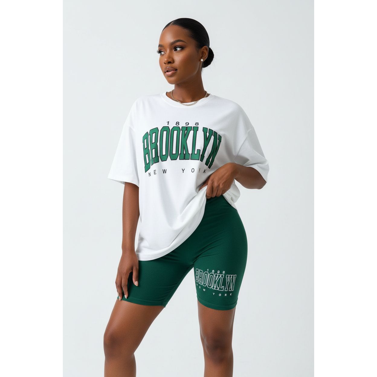 Brooklyn Tee & Biker Short Set