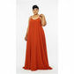 Women's Sleeveless Maxi Swing Dress.