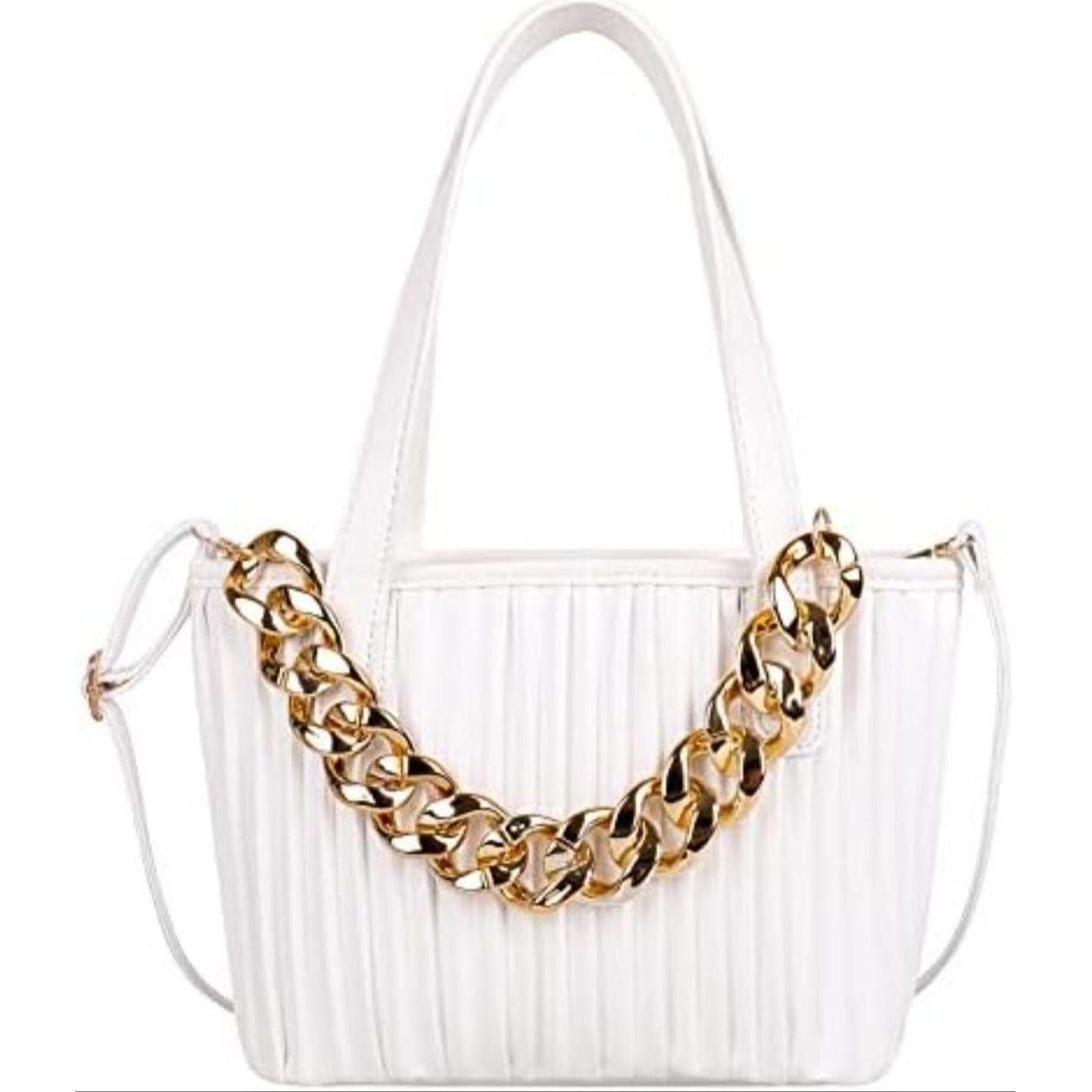 Casual Tote new Luxury Designer Stripes Shoulder bag.
