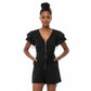 Zipper Short Sleeve Slim Jumpsuits Casual Female Sporty Playsuits.