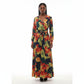 Floral Printed Plus Maxi Dress.