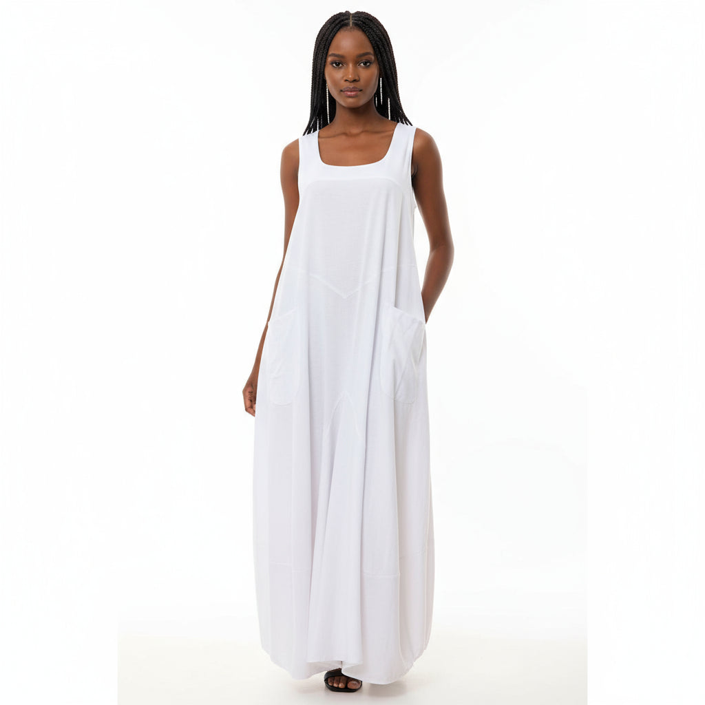Sleeveless Long Loose Dress