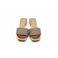 Stylish and Comfortable Block Heel Sandal Slide.