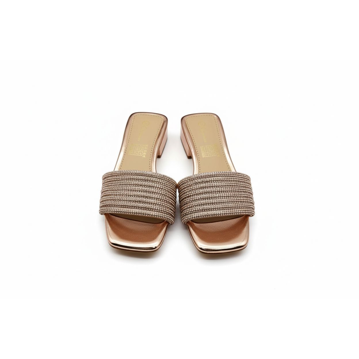 Stylish and Comfortable Block Heel Sandal Slide.