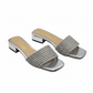 Stylish and Comfortable Block Heel Sandal Slide.