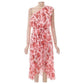 One shoulder floral all-over print summer dress.