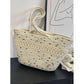 Woven Tote Bag Soft Rope Casual Handbag.