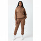 2 Piece Set Tracksuit Pocket Hoodies Sweatpants Suit.