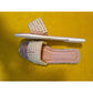Flat Casual Rhinestone Faux Pearls Slippers.