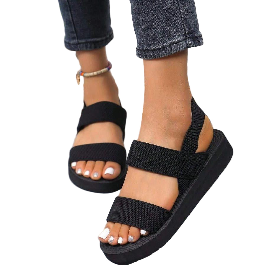 Ladies' Fashionable Simple Flat Sandals.