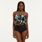 High Waisted Floral Print Swimwear Swimsuit.