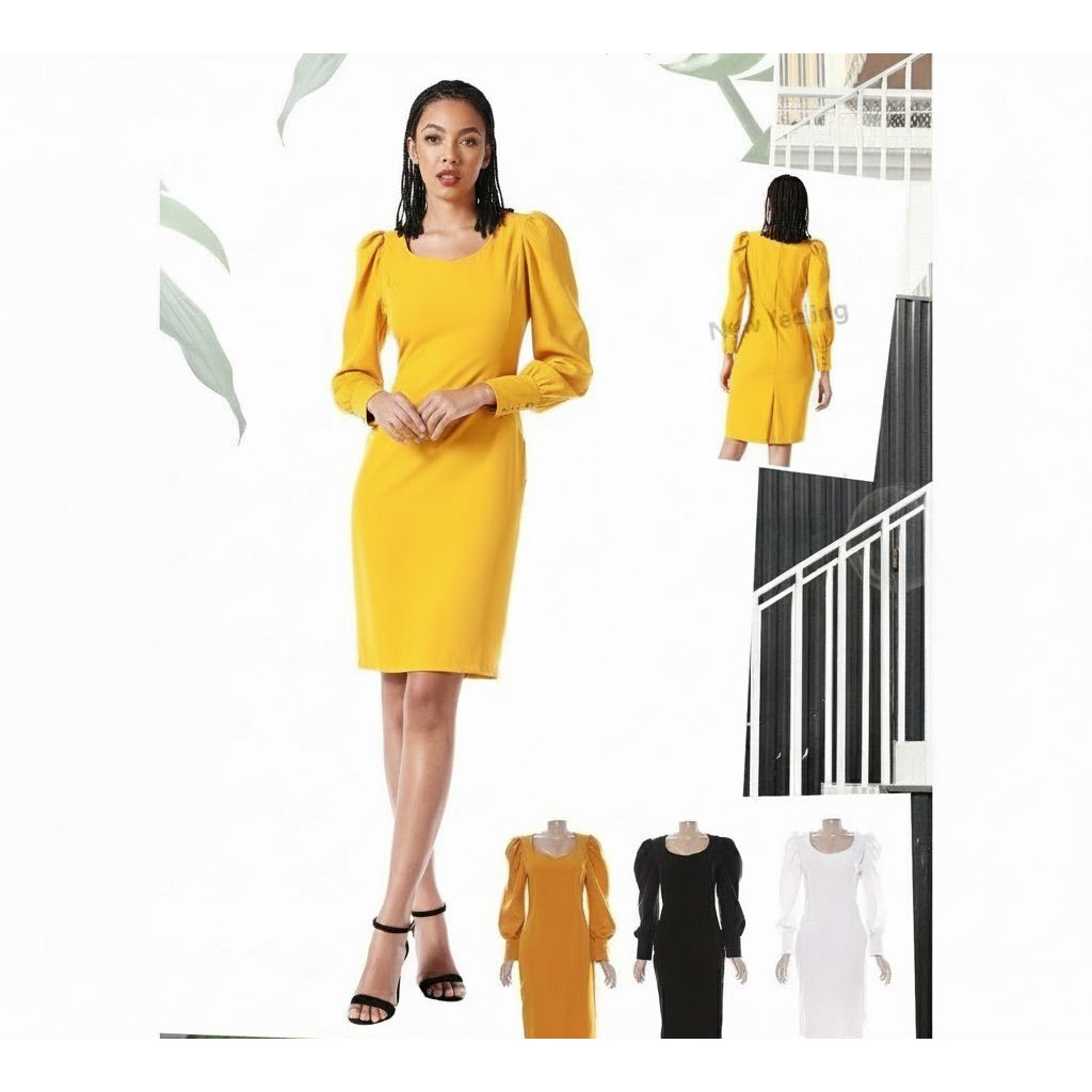Latten Long Sleeve Bodycon Midi dress.