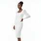 Latten Long Sleeve Bodycon Midi dress.