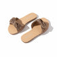 summer vintage bow chic and elegant fashionable slippers.