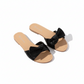 summer vintage bow chic and elegant fashionable slippers.