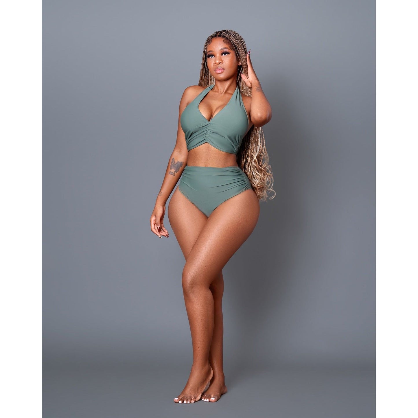 Best High Waisted Bathing Bikini Top Skirtini Swimsuits.