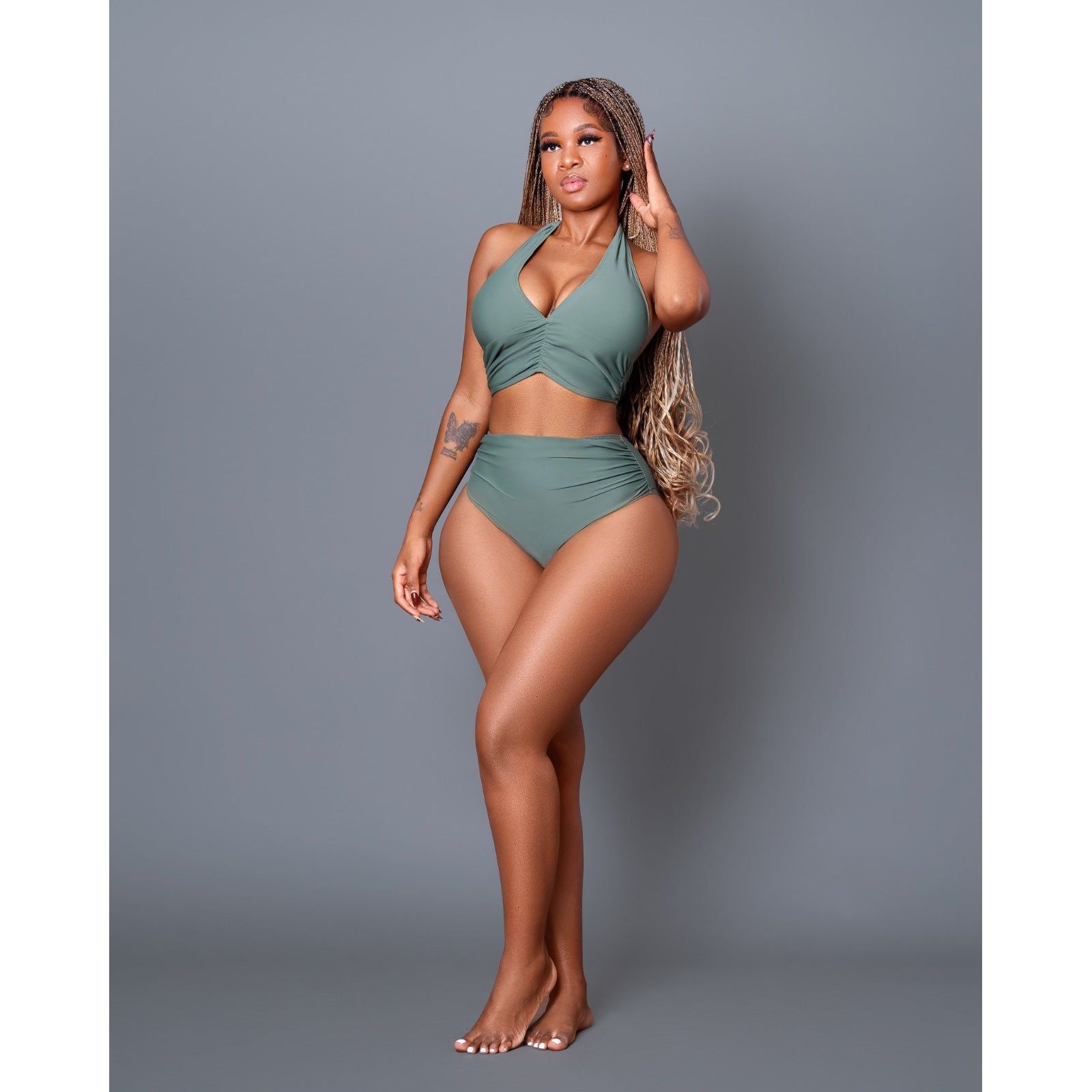 Best High Waisted Bathing Bikini Top Skirtini Swimsuits.