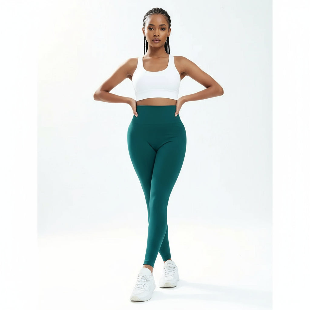 Full Length Seamless Footless Stretching Leggings.
