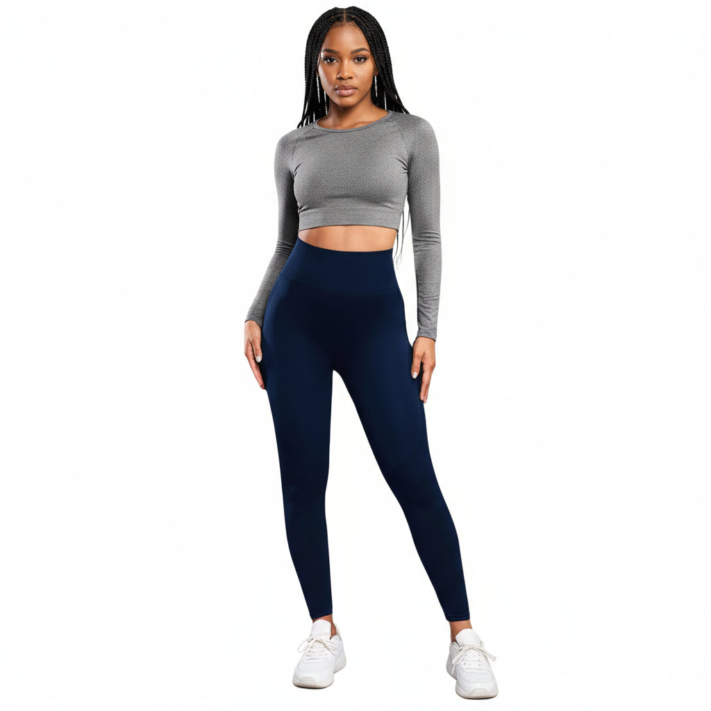 Full Length Seamless Footless Stretching Leggings.