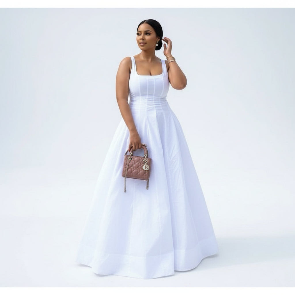 Sleeveless Formal Maxi Dress.