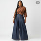 High Waist Baggy Wide Pants.