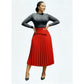 Pillar Pleated Skirt For Women.