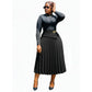 Pillar Pleated Skirt For Women.
