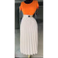 Pillar Pleated Skirt For Women.