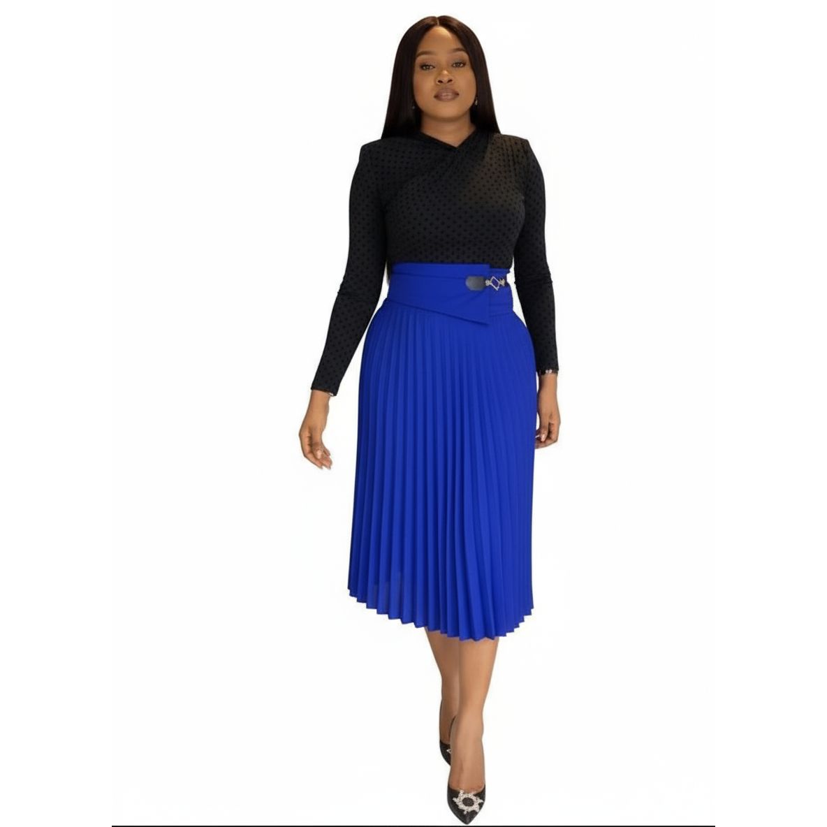Pillar Pleated Skirt For Women.