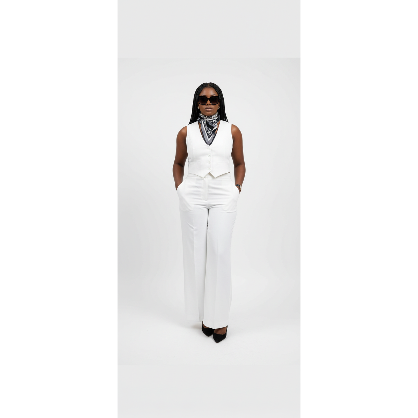 Casual Suit Vest & Pants Two piece Set.