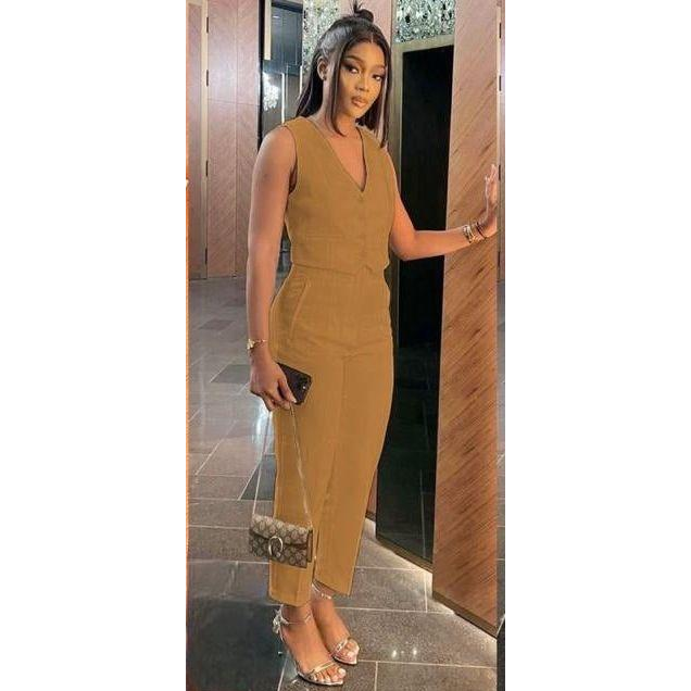 Casual Suit Vest & Pants Two piece Set.