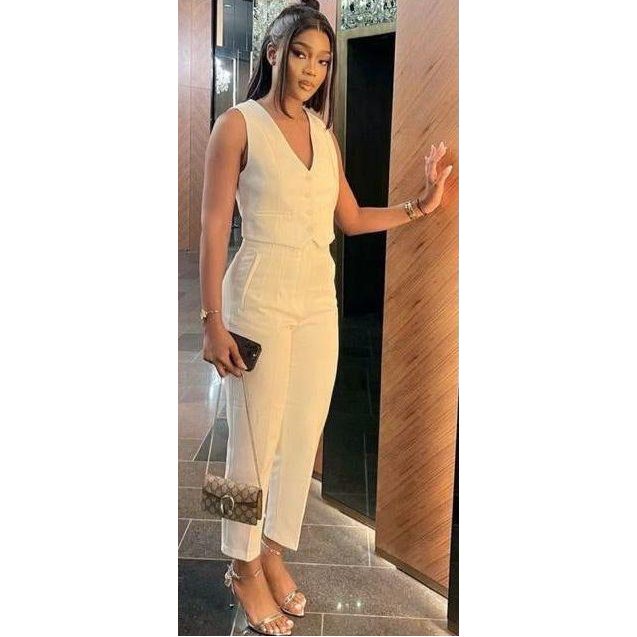 Casual Suit Vest & Pants Two piece Set.