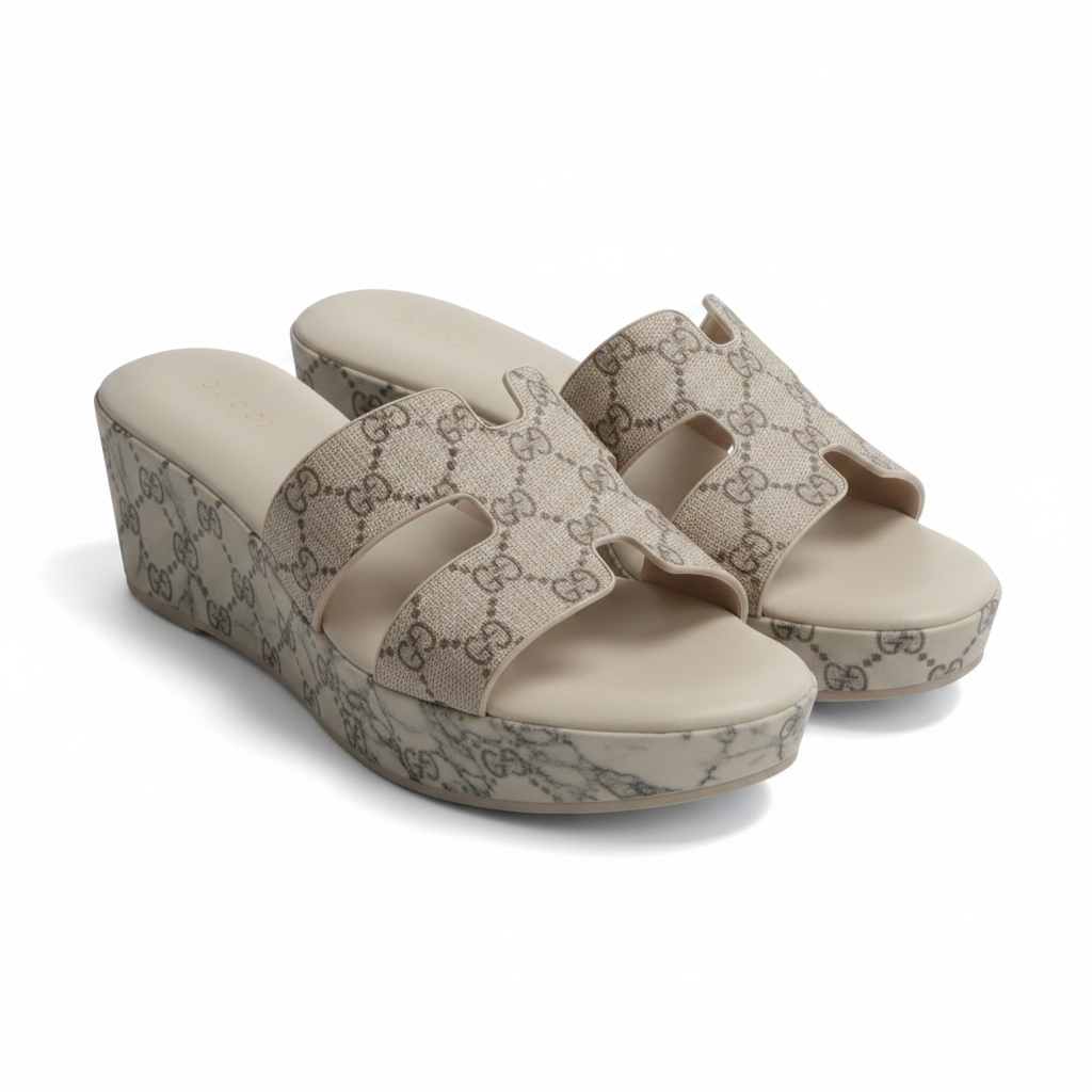 Women Thick Sole Slide-on Sandal.