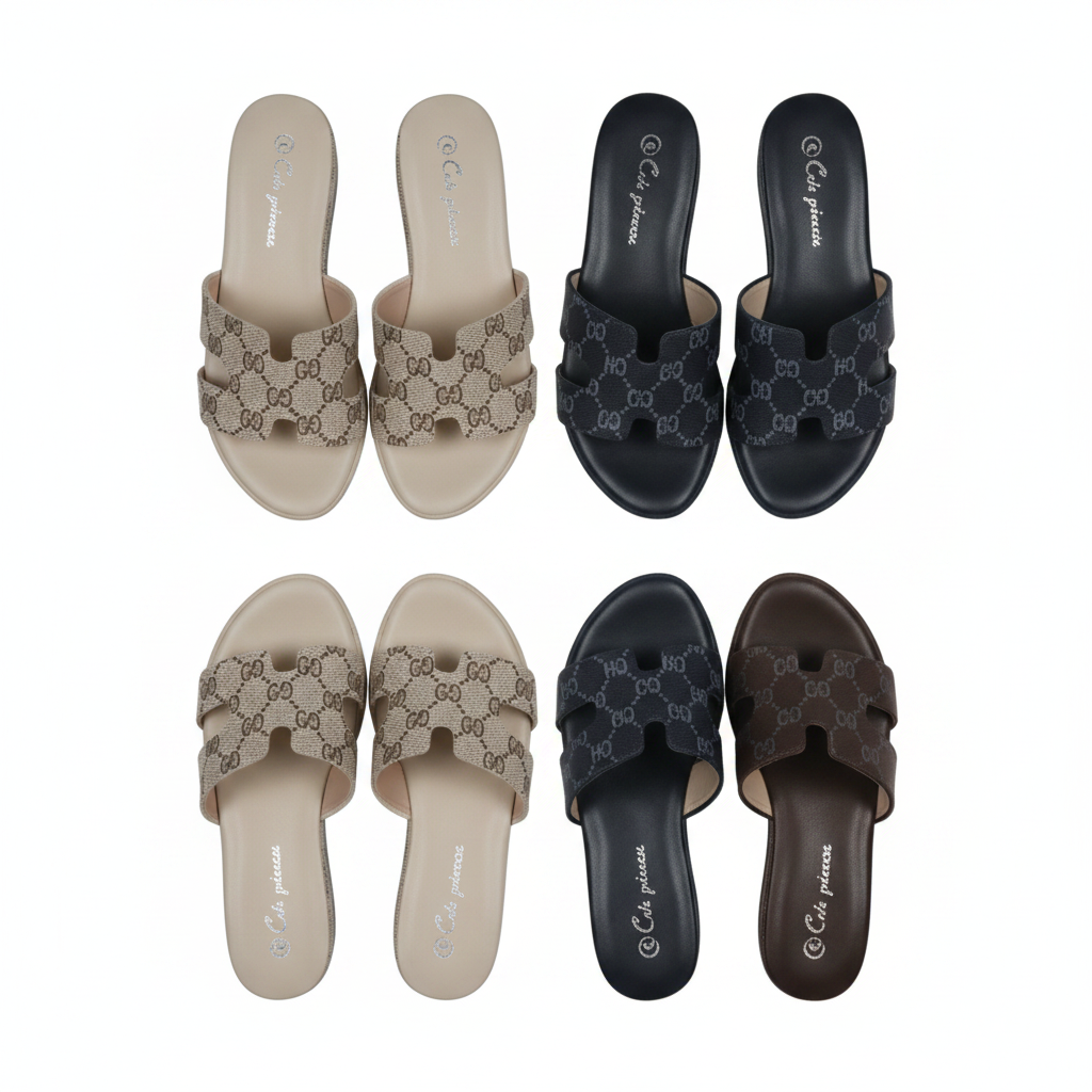 Women Thick Sole Slide-on Sandal.