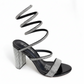 Spring-Around Rhinestone Decor High Heel Sandals,