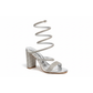Spring-Around Rhinestone Decor High Heel Sandals,