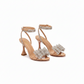 Rhinestone Slingback High Heels Sandals