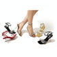 Cross Ankle Strap High Heel Shoes.